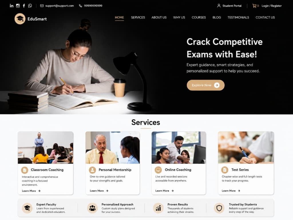 Apex Academy Landing Page