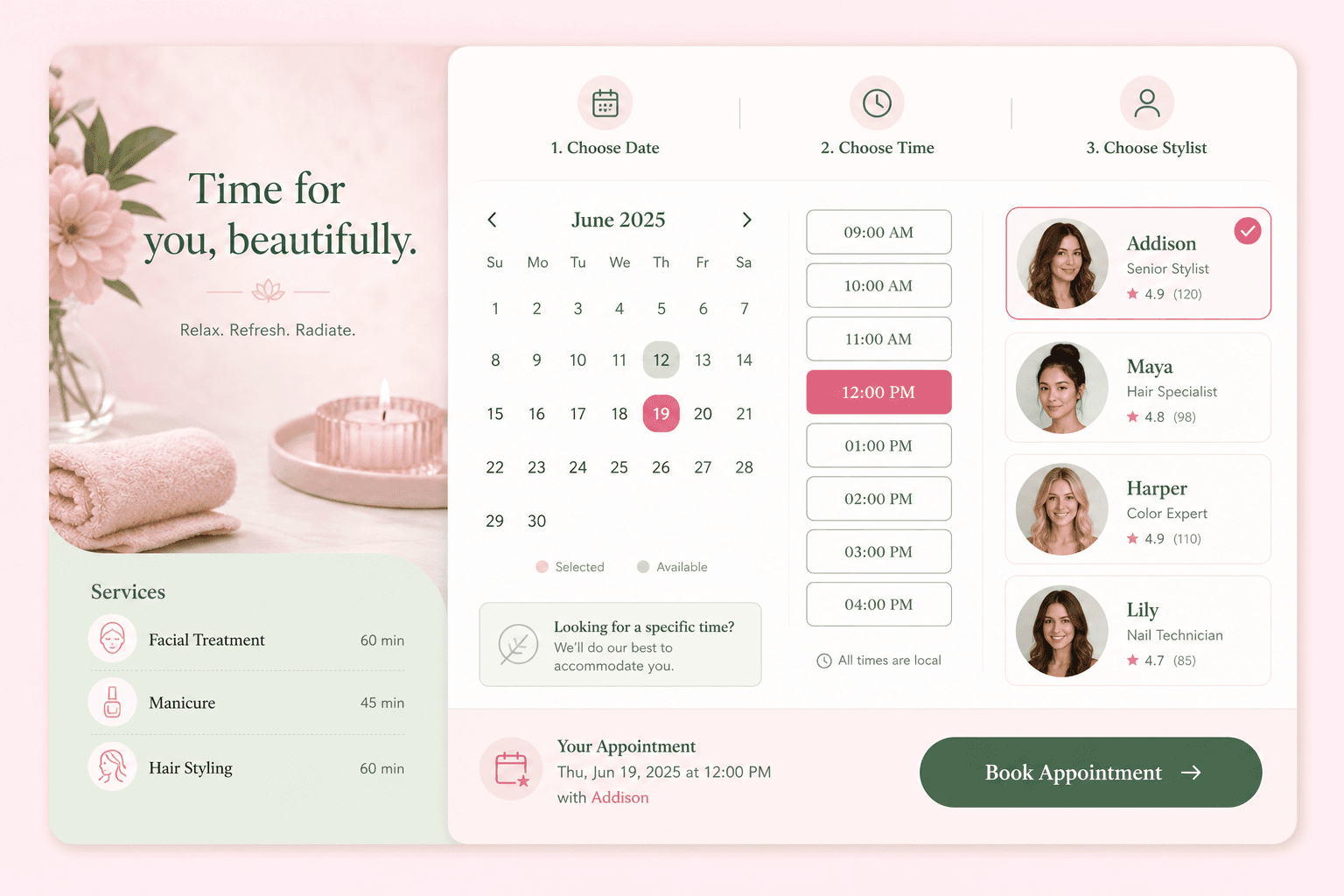 Elysian Spa & Salon Web feature