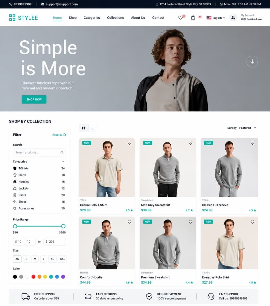 Stylee E-commerce Storefront